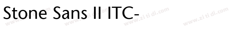 Stone Sans II ITC字体转换